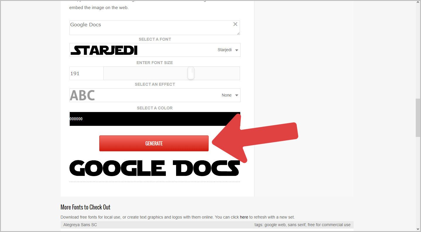 Star Wars Font Google Docs