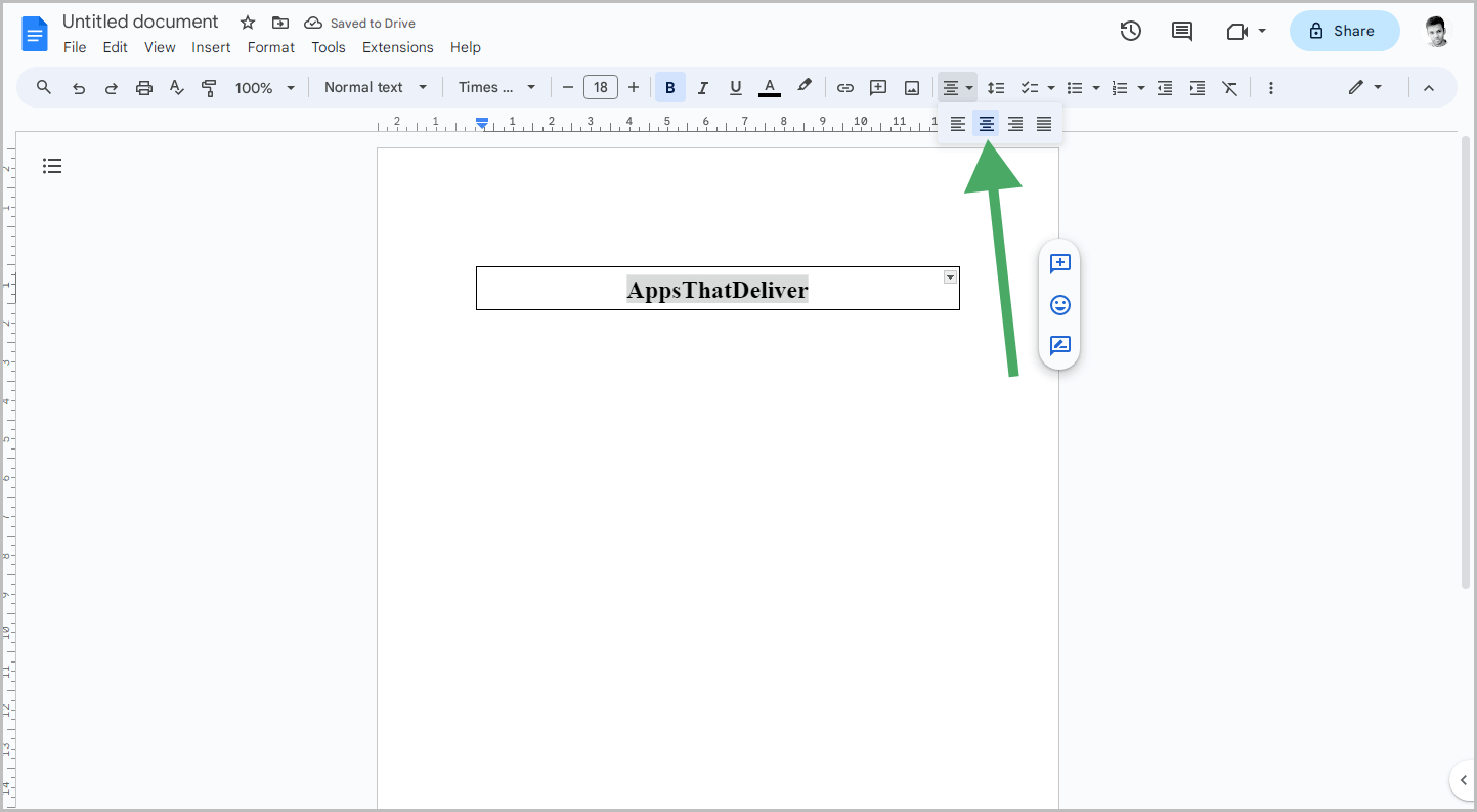 How to Center Text in Middle of Page Google Docs