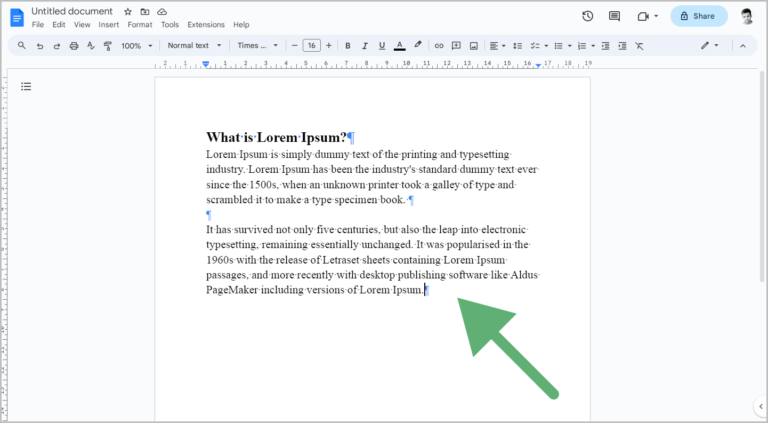 How to Remove Paragraph Symbols in Google Docs