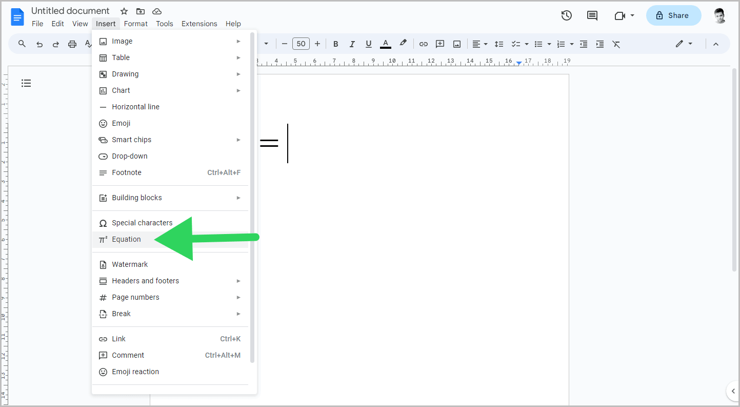 How to Write Exponents in Google Docs