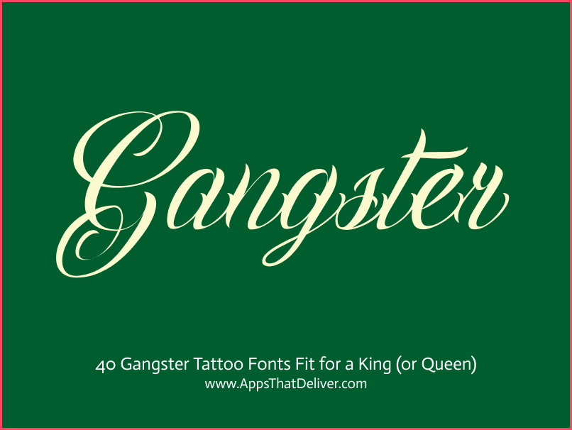 Chicano Gangster Fonts