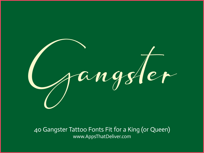 Chicano Gangster Fonts
