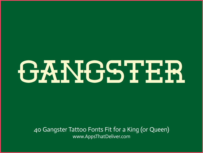 Chicano Gangster Fonts