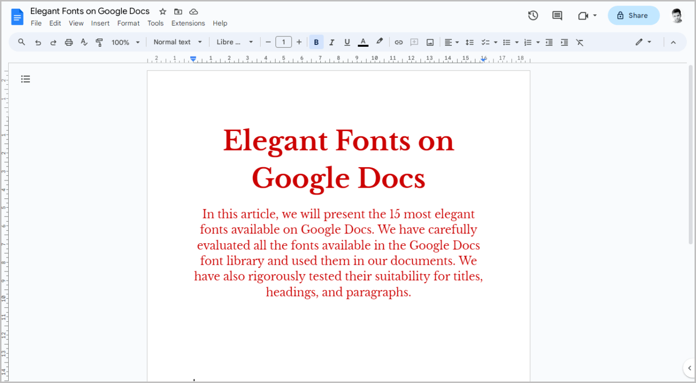 15 Elegant Fonts to Add a Touch of Class to Your Google Docs