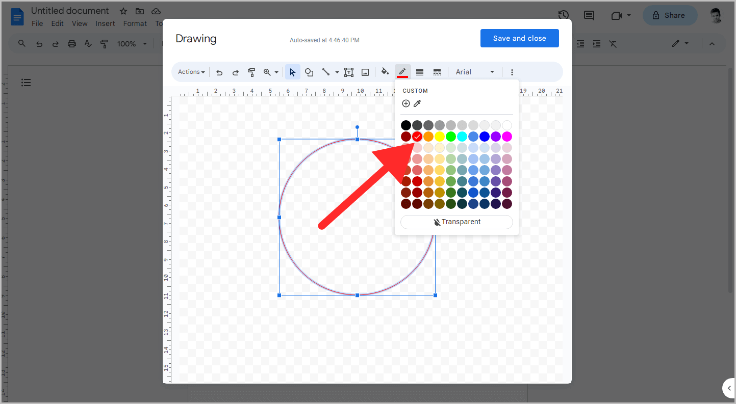 How to Circle a Word in Google Docs