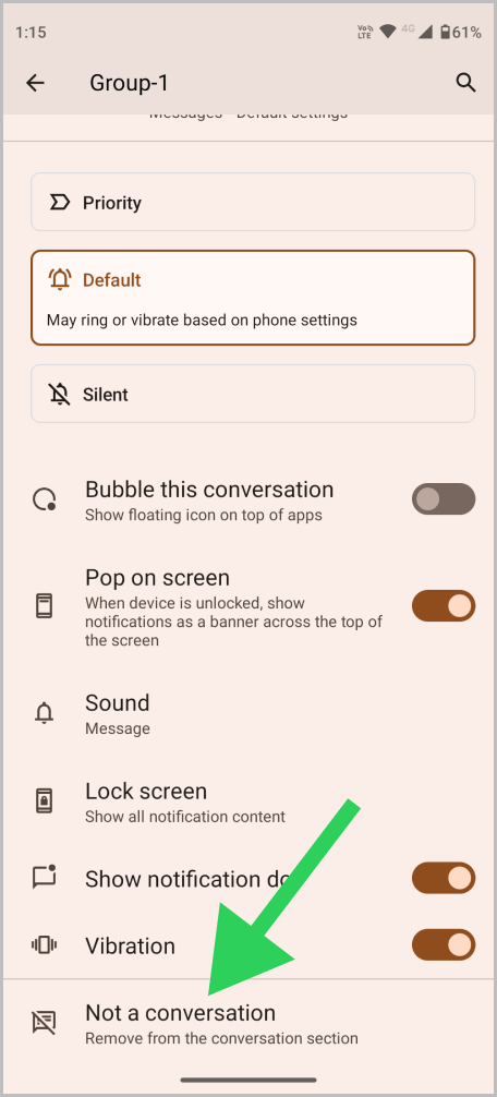 Mute Conversation in Google Messages