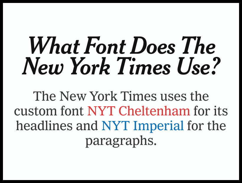 What Font Does the New York Times Use
