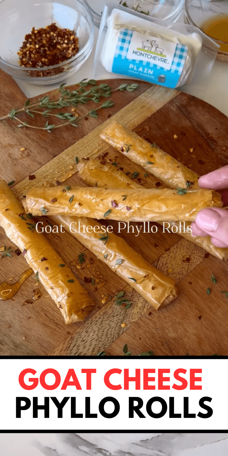 Delicious Goat Cheese Phyllo Rolls