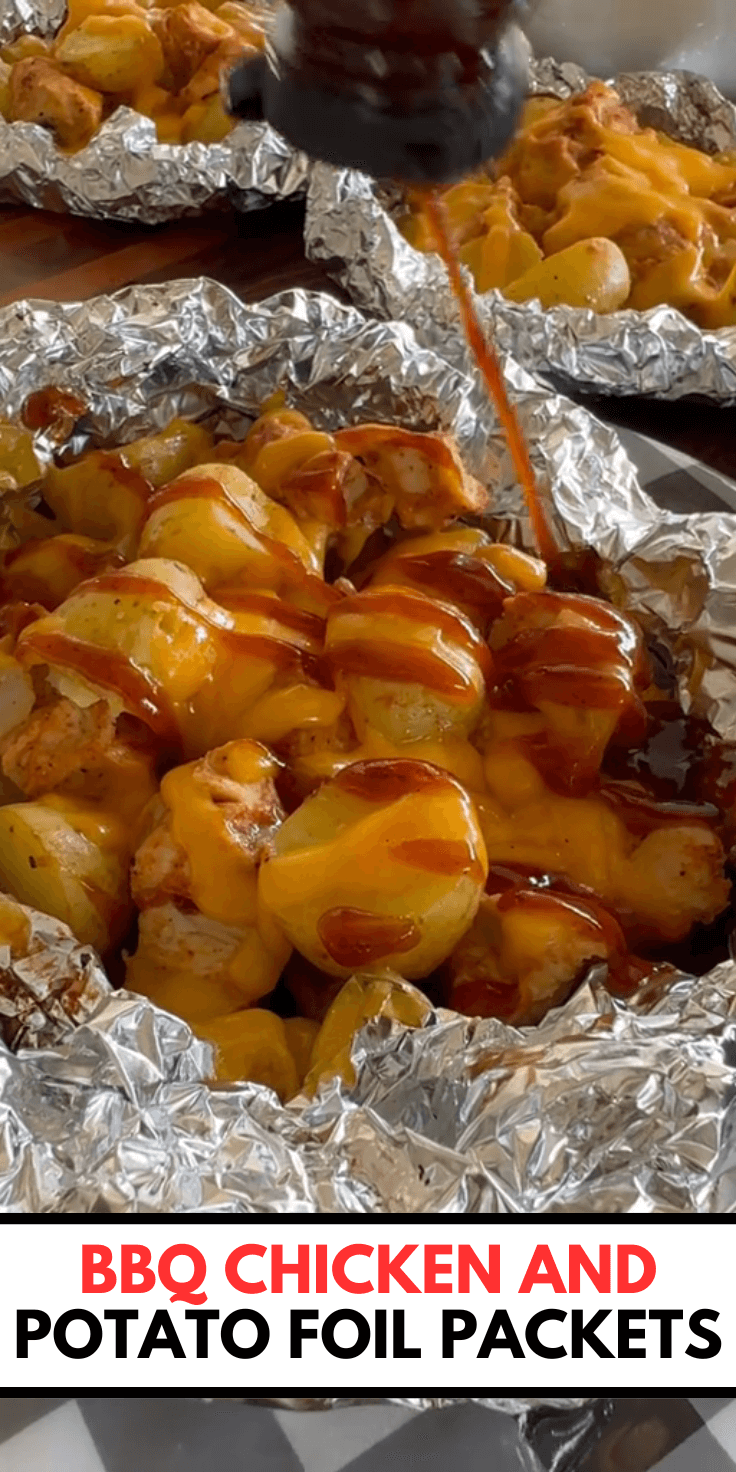 BBQ Chicken and Potato Foil Packets