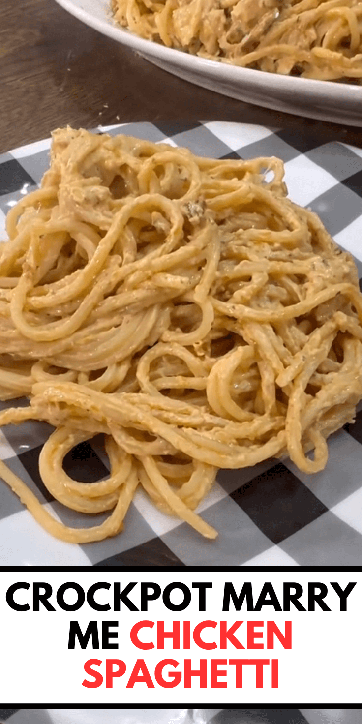 Crockpot Marry Me Chicken Spaghetti