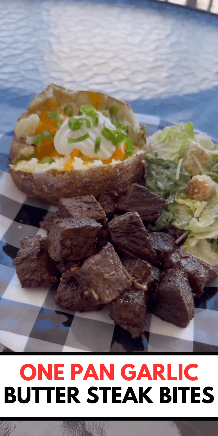 One Pan Garlic Butter Steak Bites