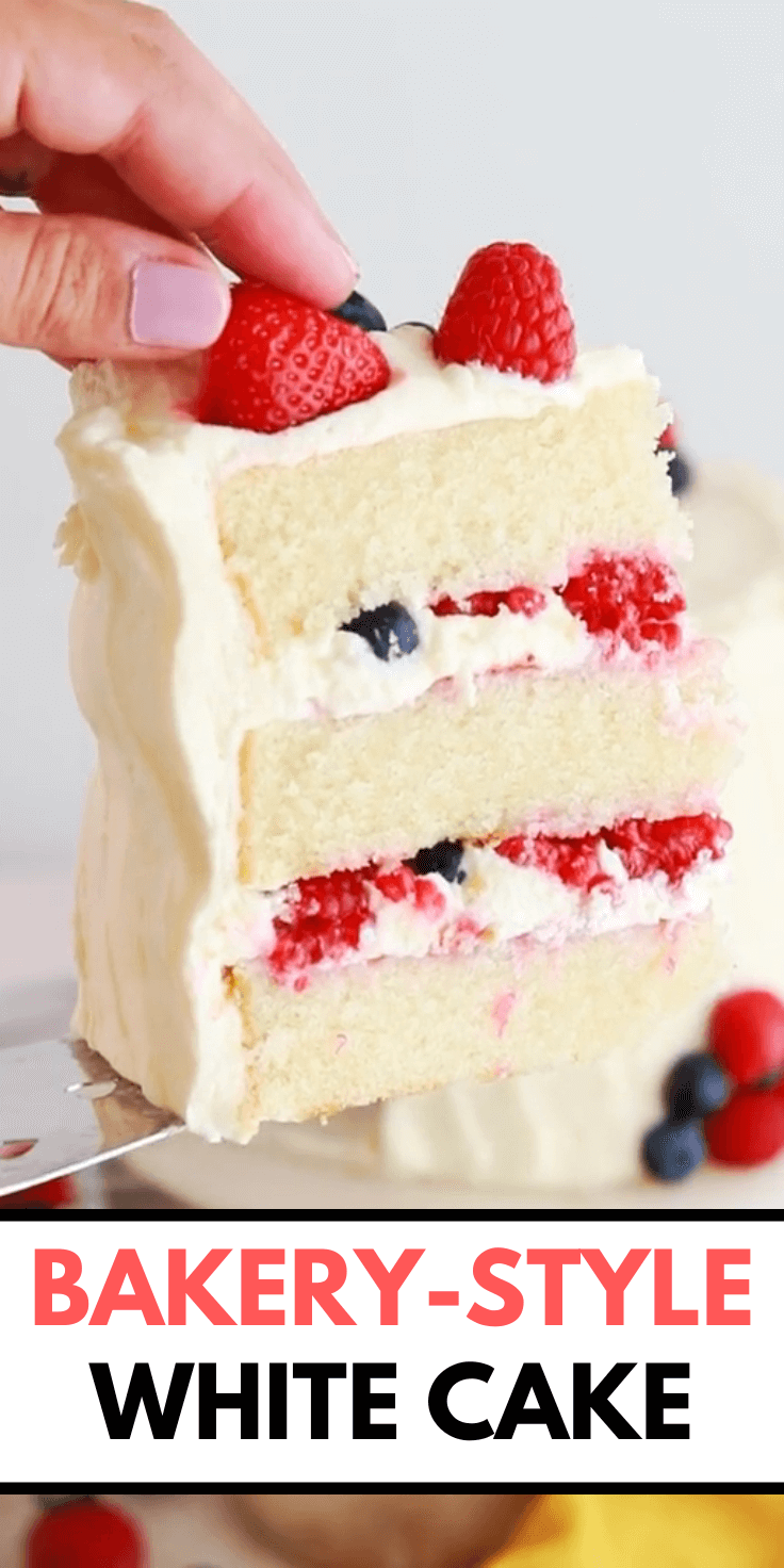 Bakery-Style White Cake Recipe