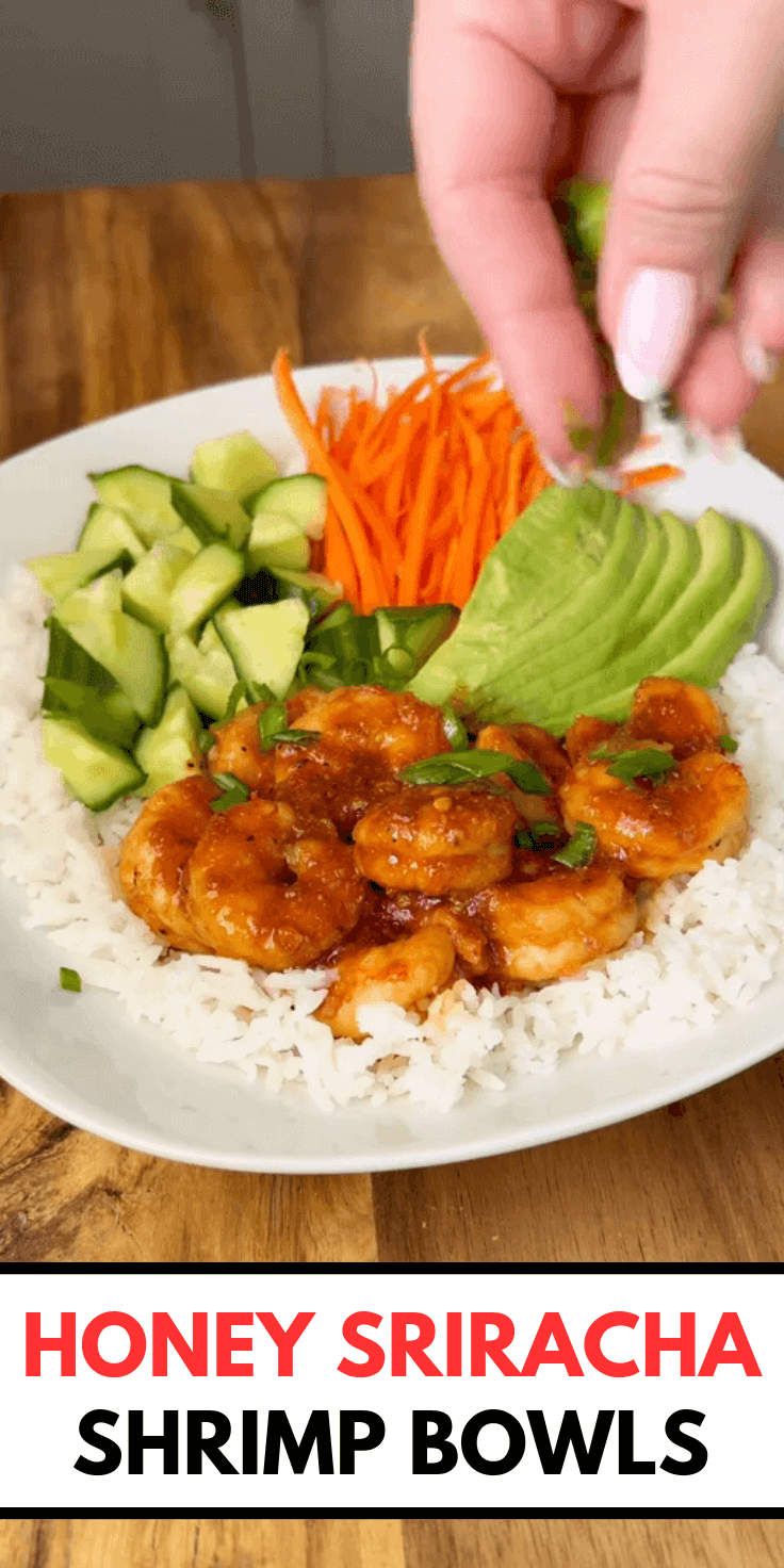 Honey Sriracha Shrimp Bowls