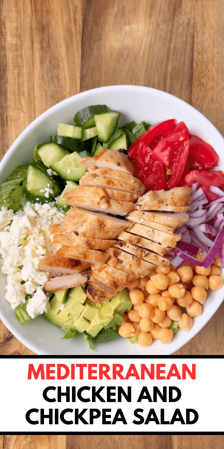 Mediterranean Chicken and Chickpea Salad