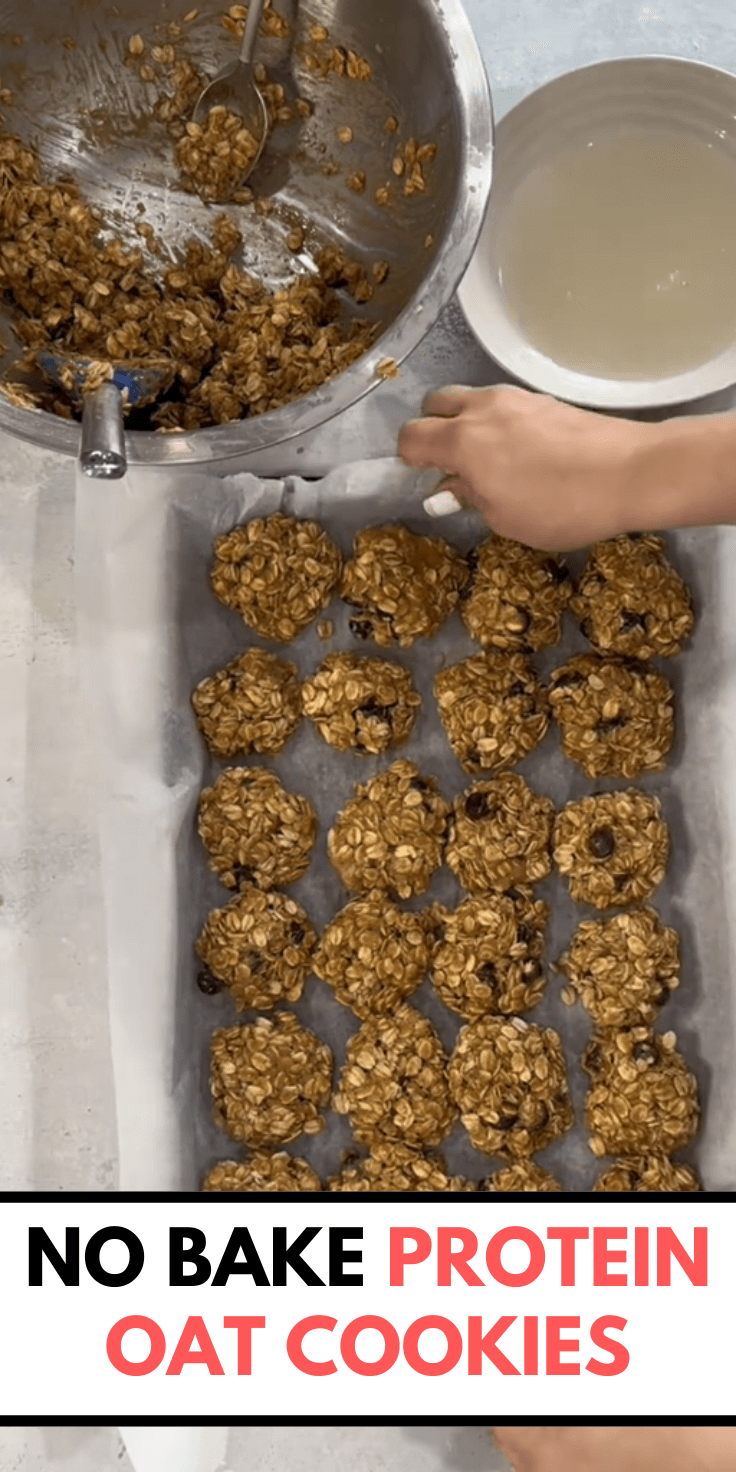 No Bake Protein Oat Cookies