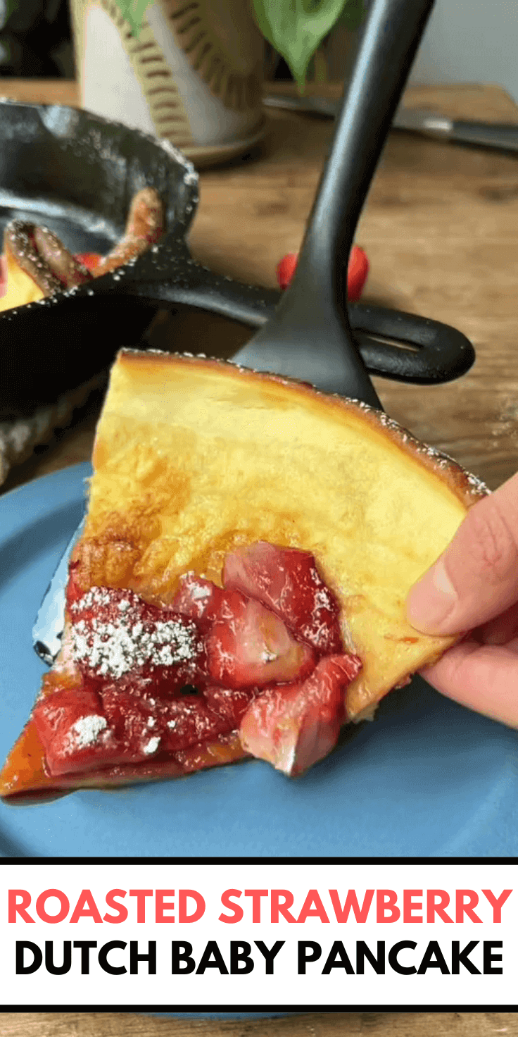 Roasted Strawberry Dutch Baby Pancake