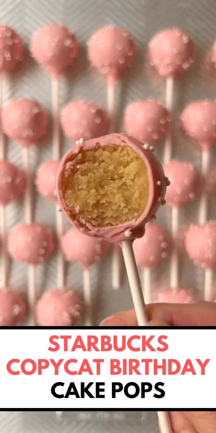 Starbucks Copycat Birthday Cake Pops