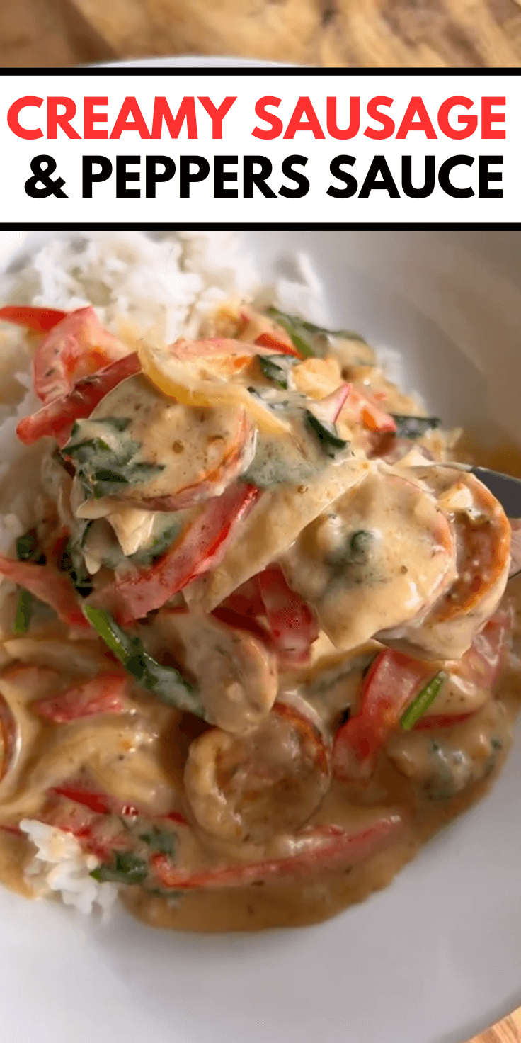 Creamy Sausage & Peppers Sauce