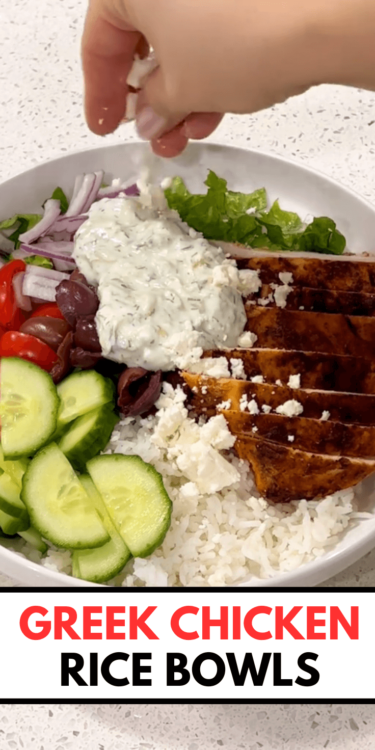 Greek Chicken Rice Bowls