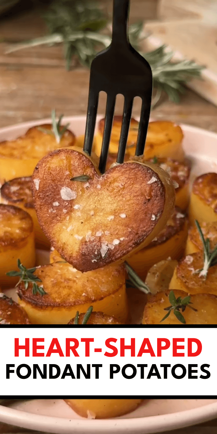 Heart-Shaped Fondant Potatoes