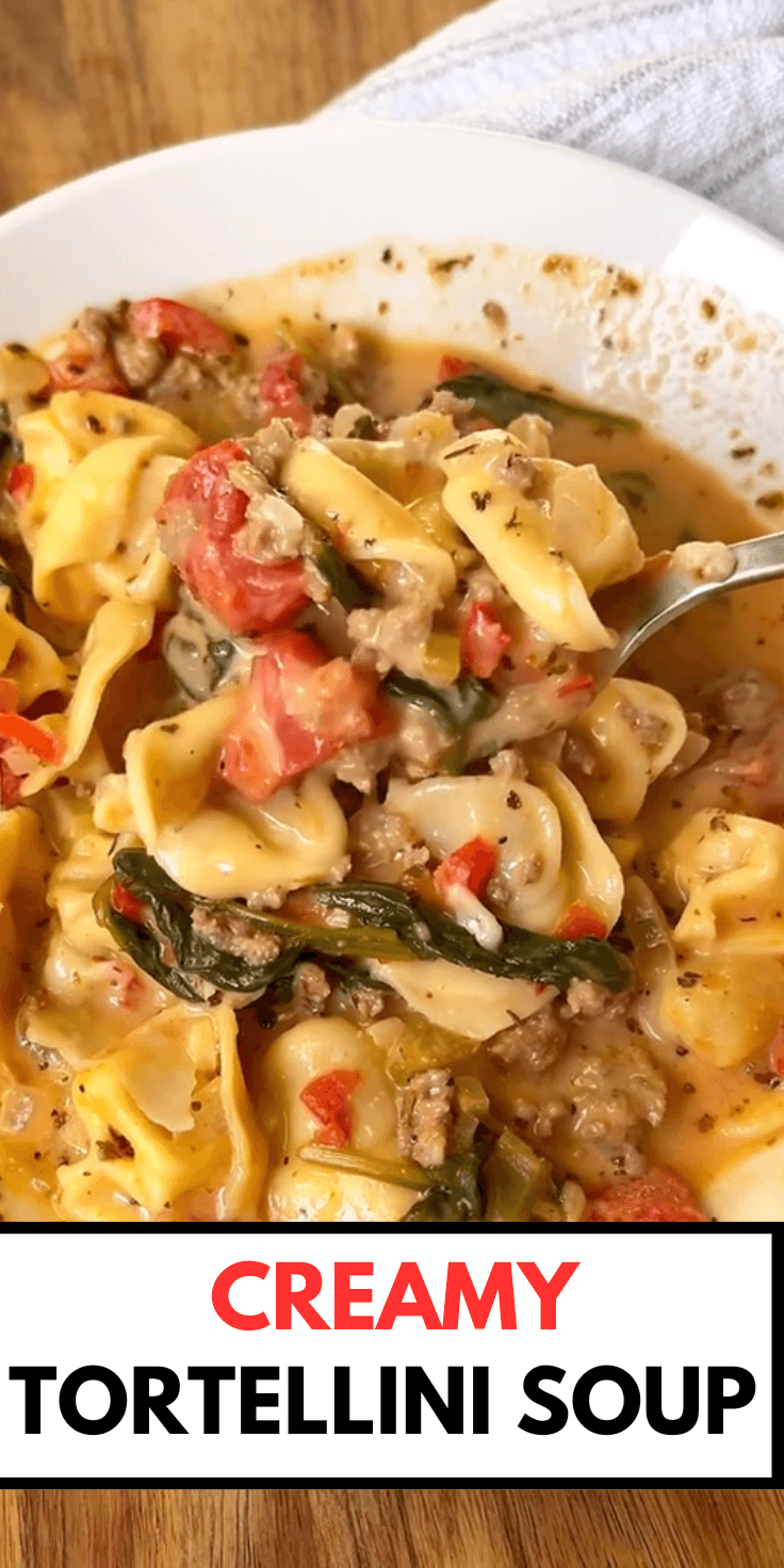 Hearty and Creamy Tortellini Soup