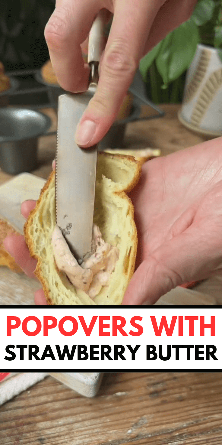 Popovers with Strawberry Butter