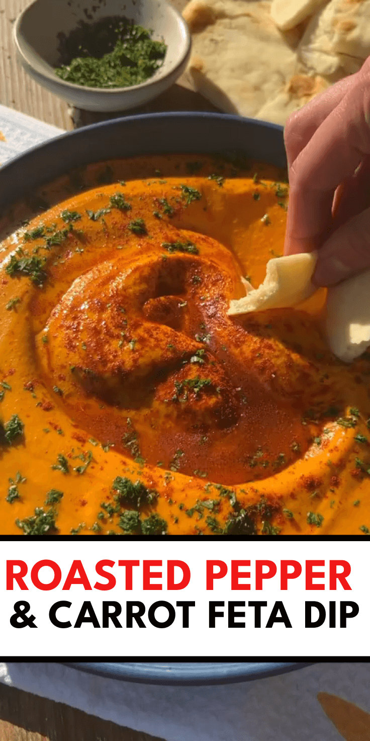 Roasted Pepper & Carrot Feta Dip