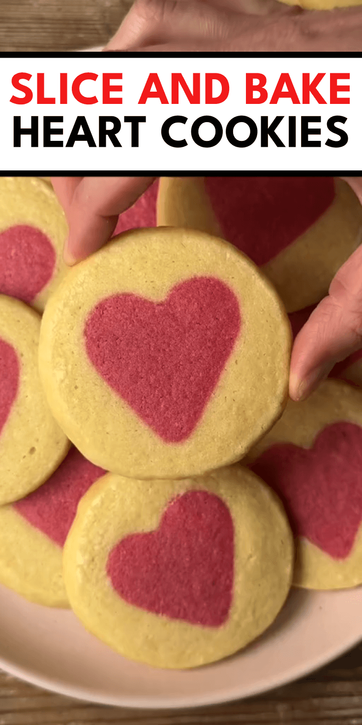 Slice and Bake Heart Cookies