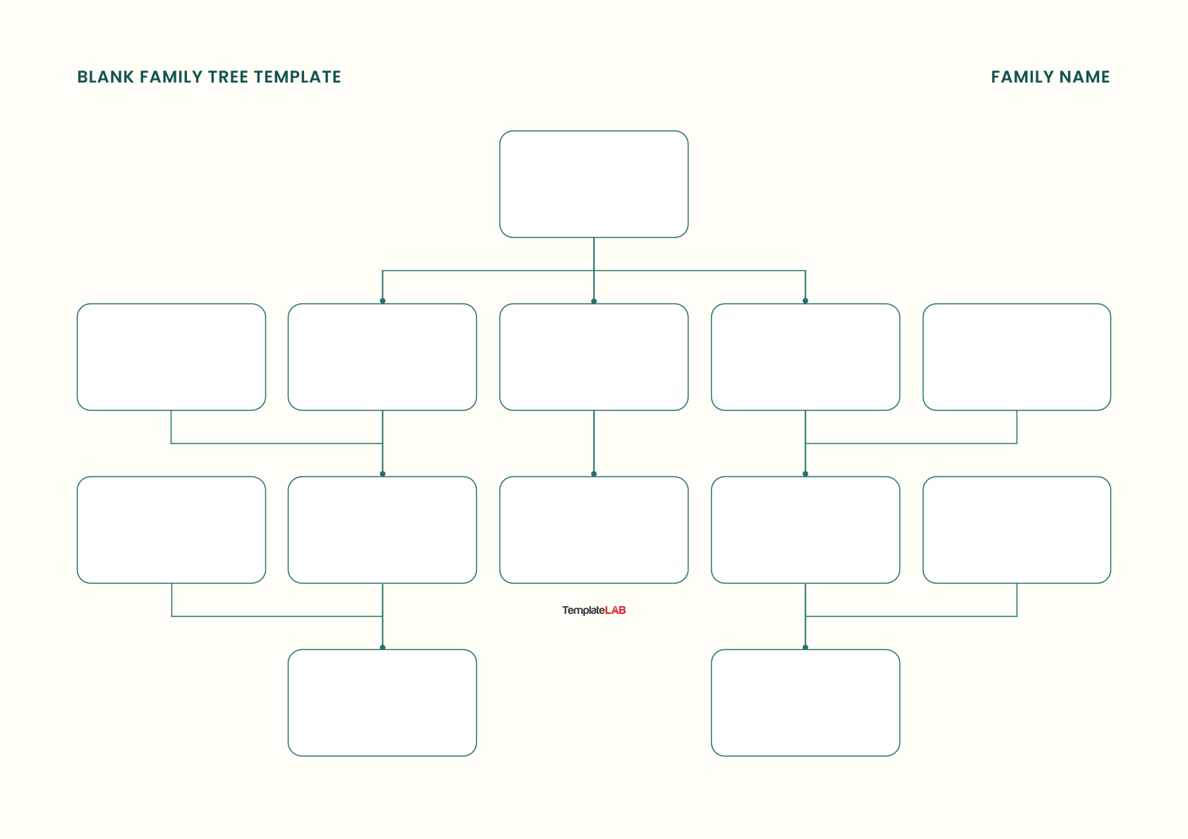 Blank Family Tree Template