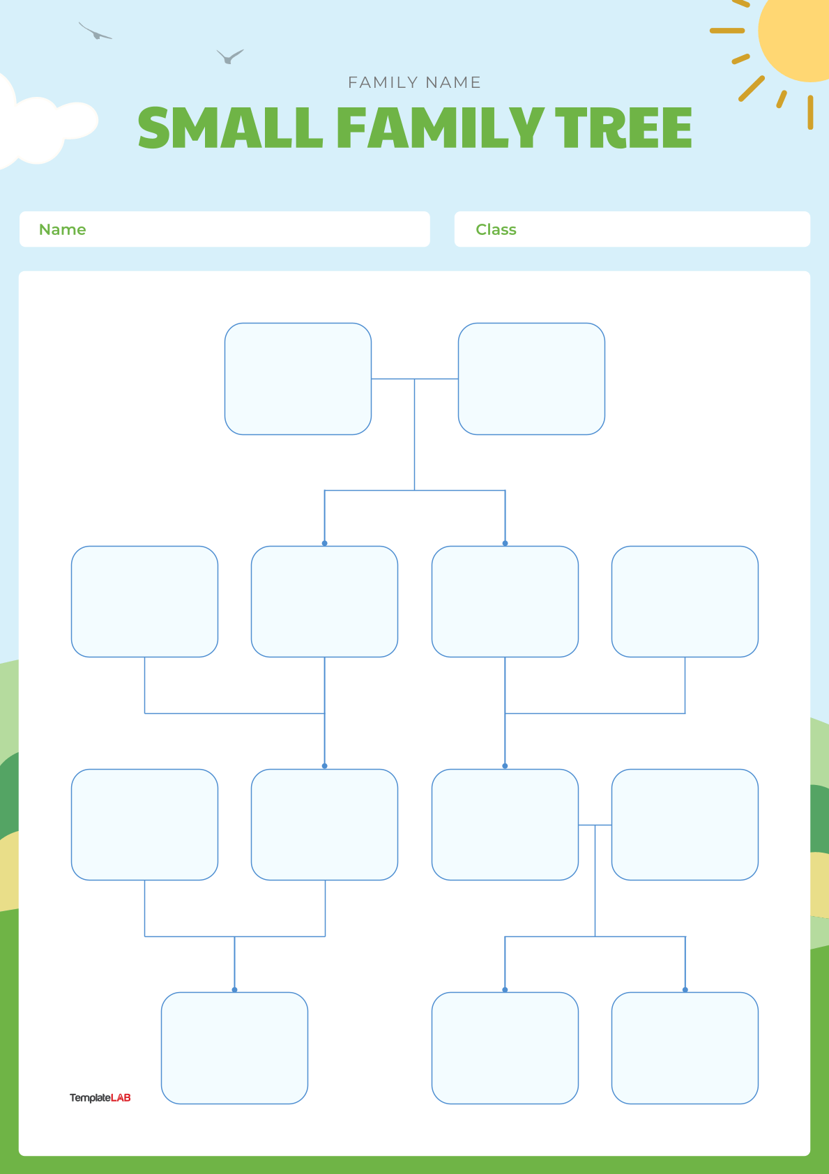 Small Family Tree Template