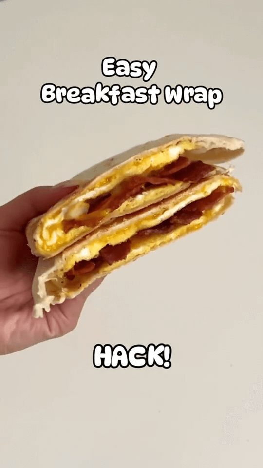 3. Easy Breakfast Wrap Hack