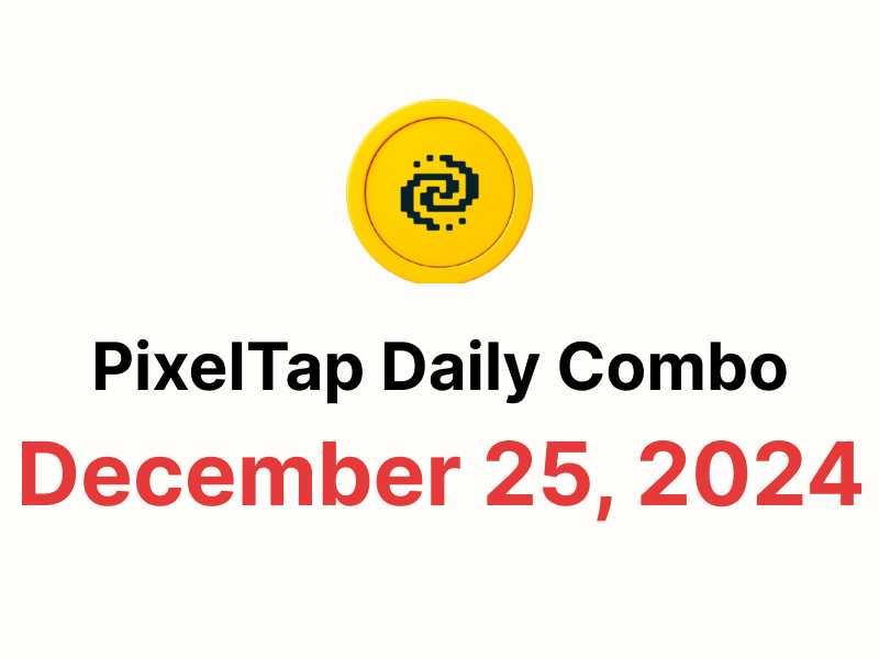 PixelTap Daily Combo for December 25, 2024