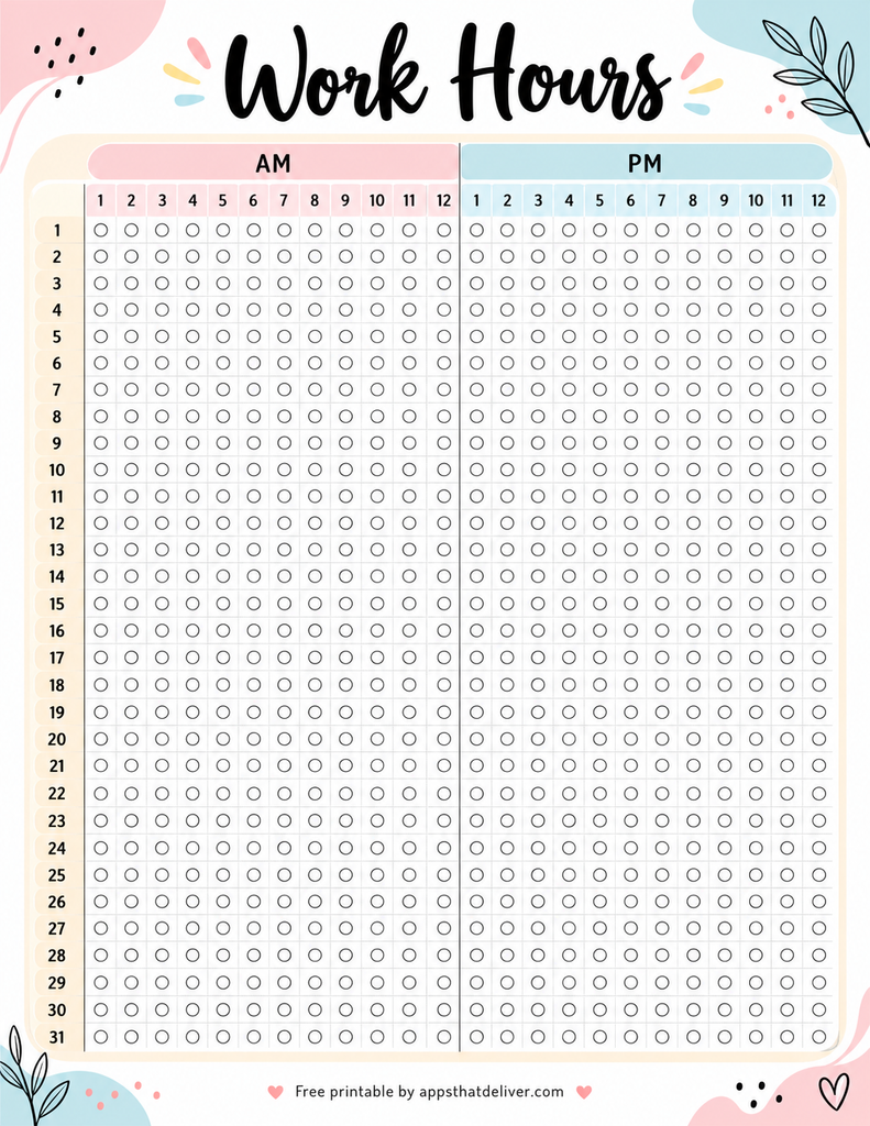 Using A Work Log For Project Tracking 9 Free Printable Work Log Templates (PDF Download)
