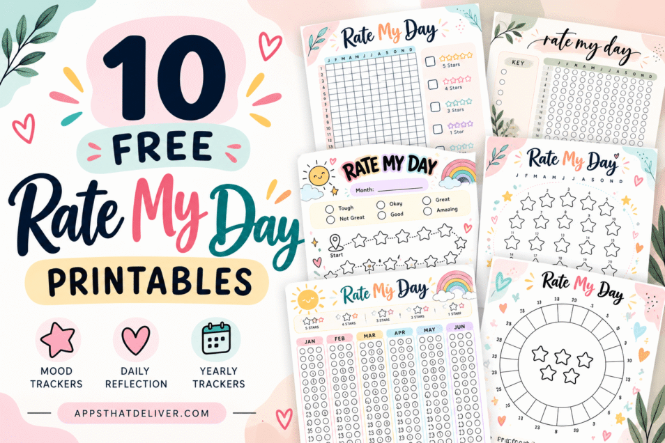 10 Free Rate My Day Printables