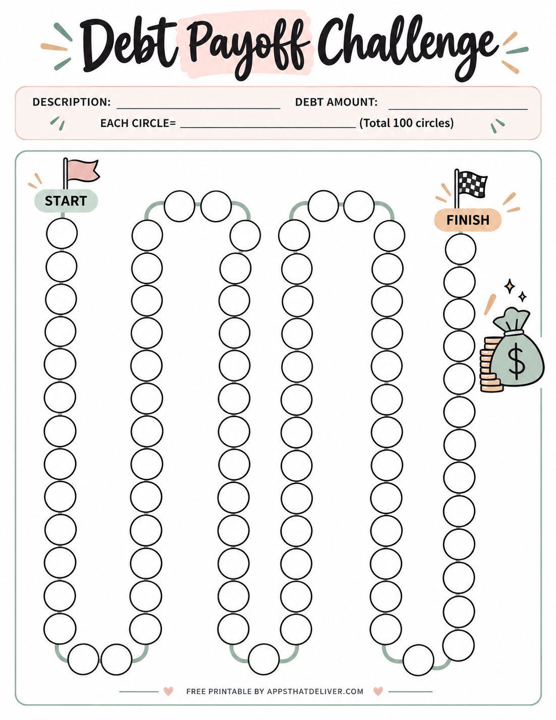 11 Free Debt Payoff Printables-1