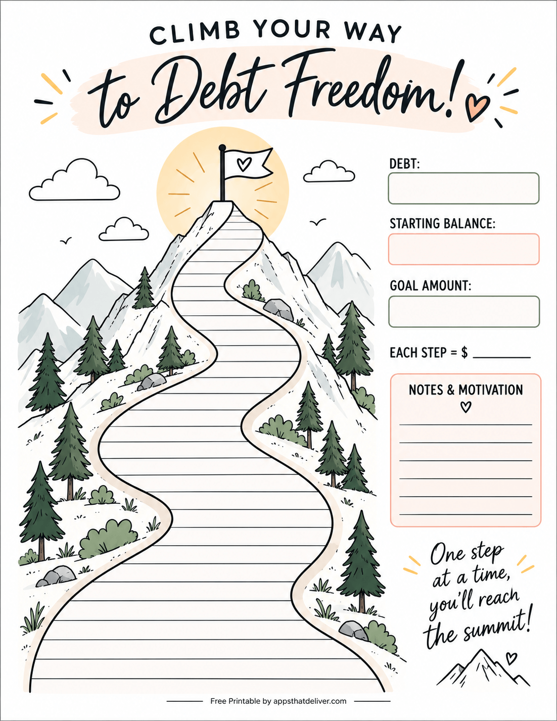11 Free Debt Payoff Printables-1