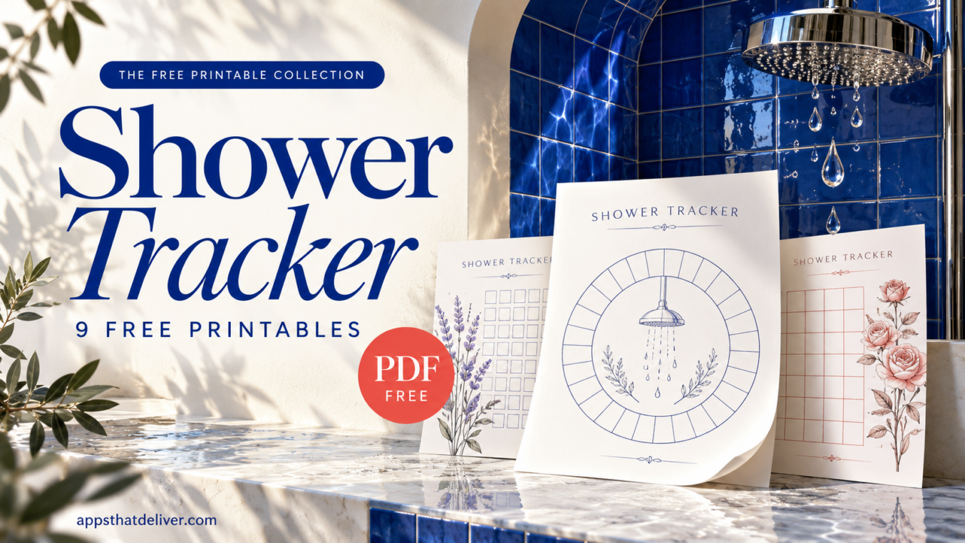 9 Free Shower Tracker Printables (PDF Templates)